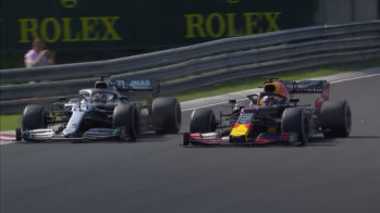 Lewis Hamilton e Max Verstappen no GP Hungria 2019