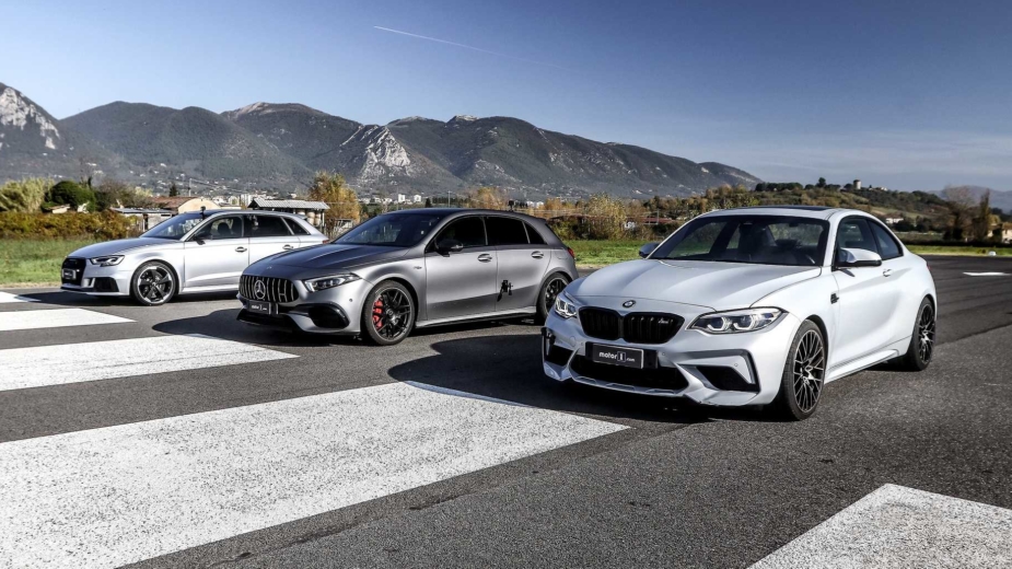 Mercedes-AMG A 45 S, BMW M2 Competition, Audi RS3