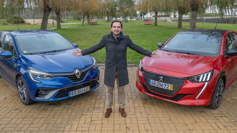 comparativo peugeot 208 e renault clio em portugal