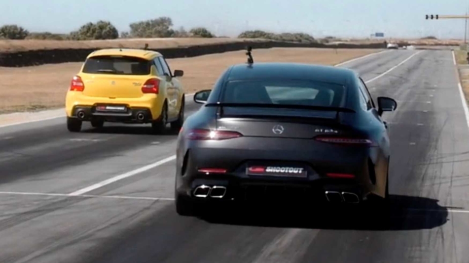 Suzuki Swift Sport vs Mercedes-AMG GT 63 S 4 portas