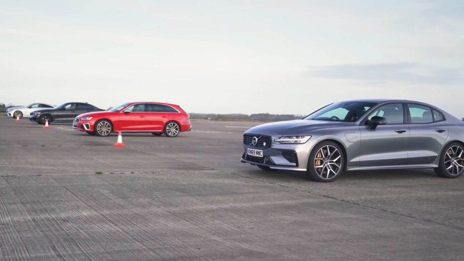 volvo s60 t8 polestar engineered, audi s4 avant, bmw m340i, mercedes-amg e 53