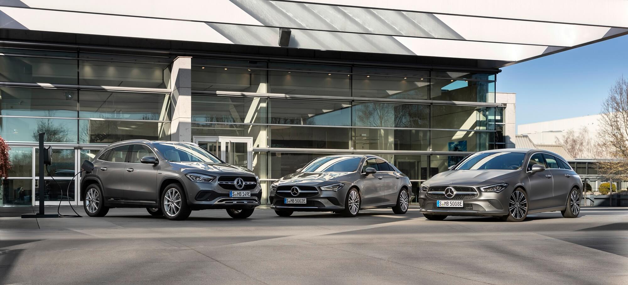 Mercedes-Benz GLA, CLA Coupé e CLA Shooting Brake Híbridos plug-in
