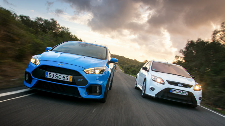 Ford Focus RS comparativo de gerações