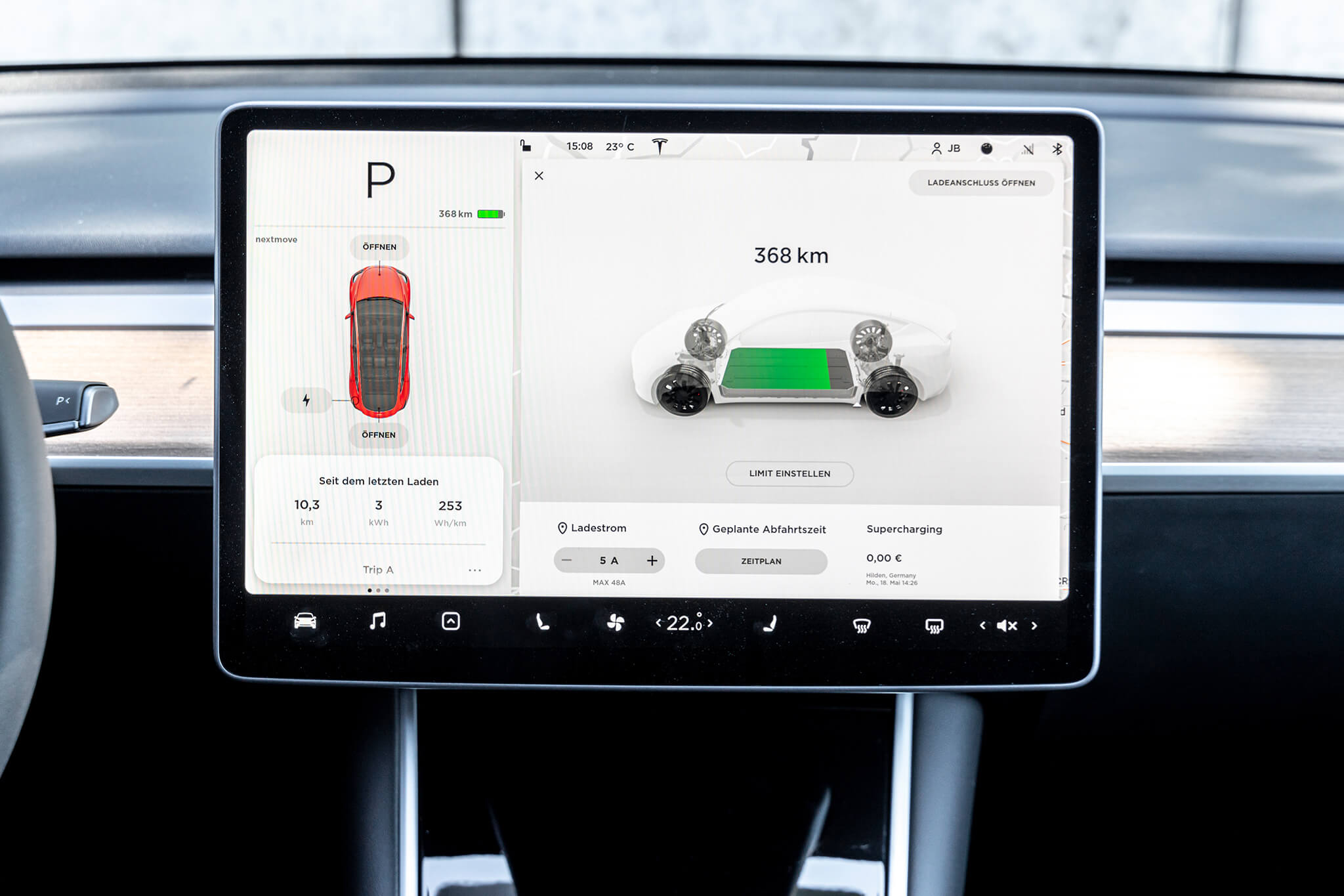 Sistema de info-entretenimento Tesla