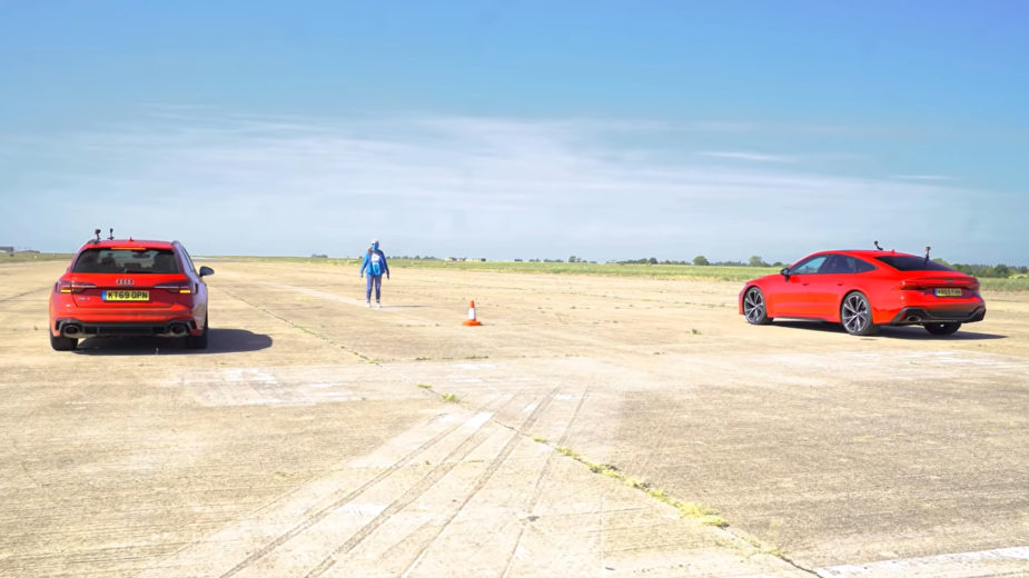 Audi RS 4 Avant, Audi RS 7 Avant drag race