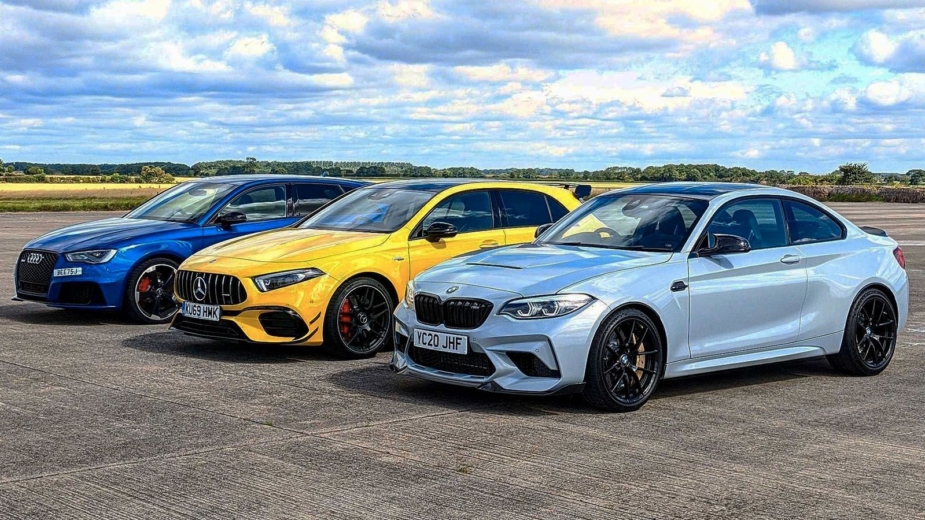 BMW M2 CS contra Mercedes-AMG A 45 S contra Audi RS 3