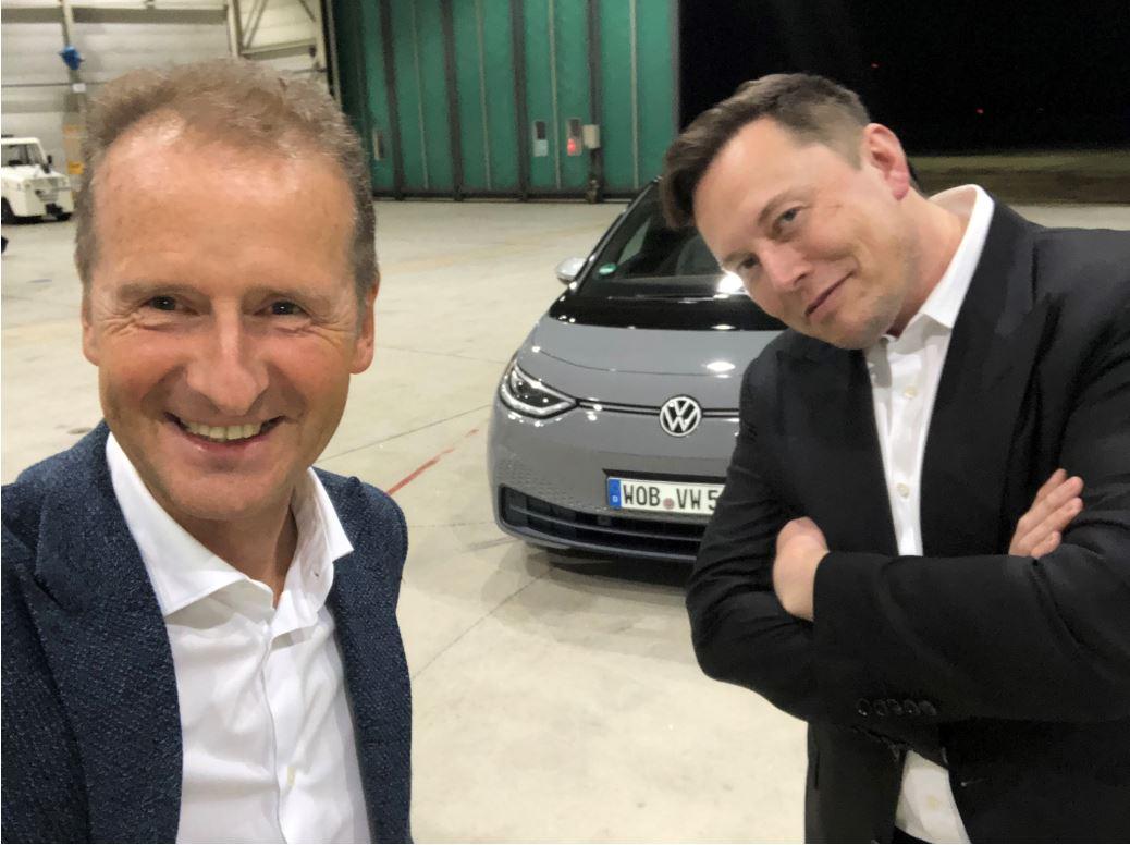 Elon Musk e Herbert Diess