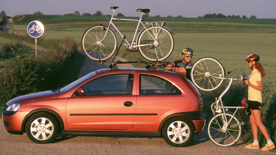 Opel Corsa transporte de bicicletas