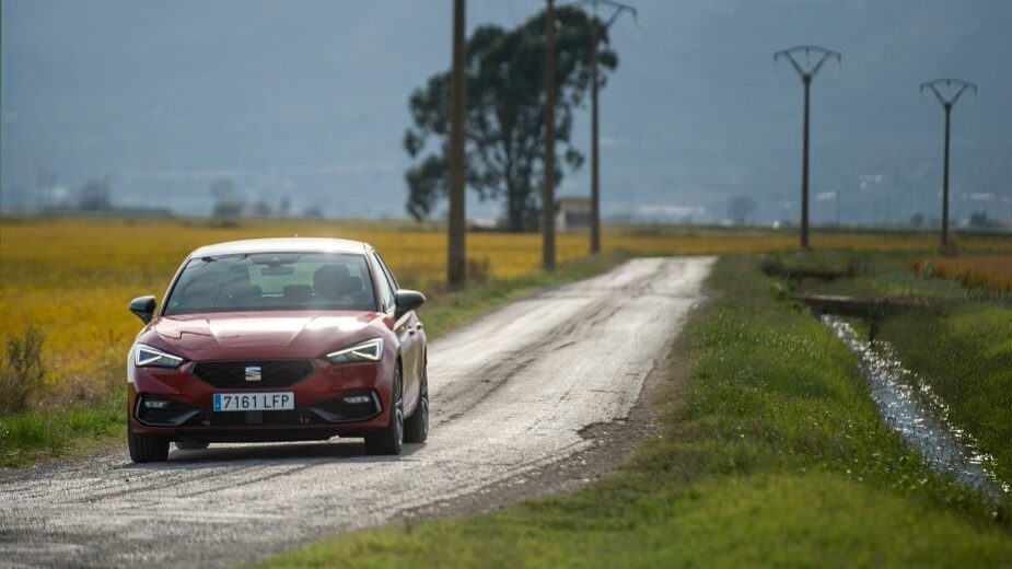 SEAT Leon num campo de arroz