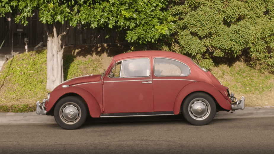 VW Carocha tinta queimada