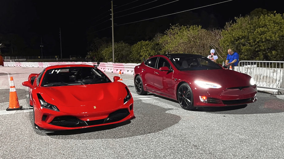 Ferrari 488 GTB vs Tesla Model S Performance