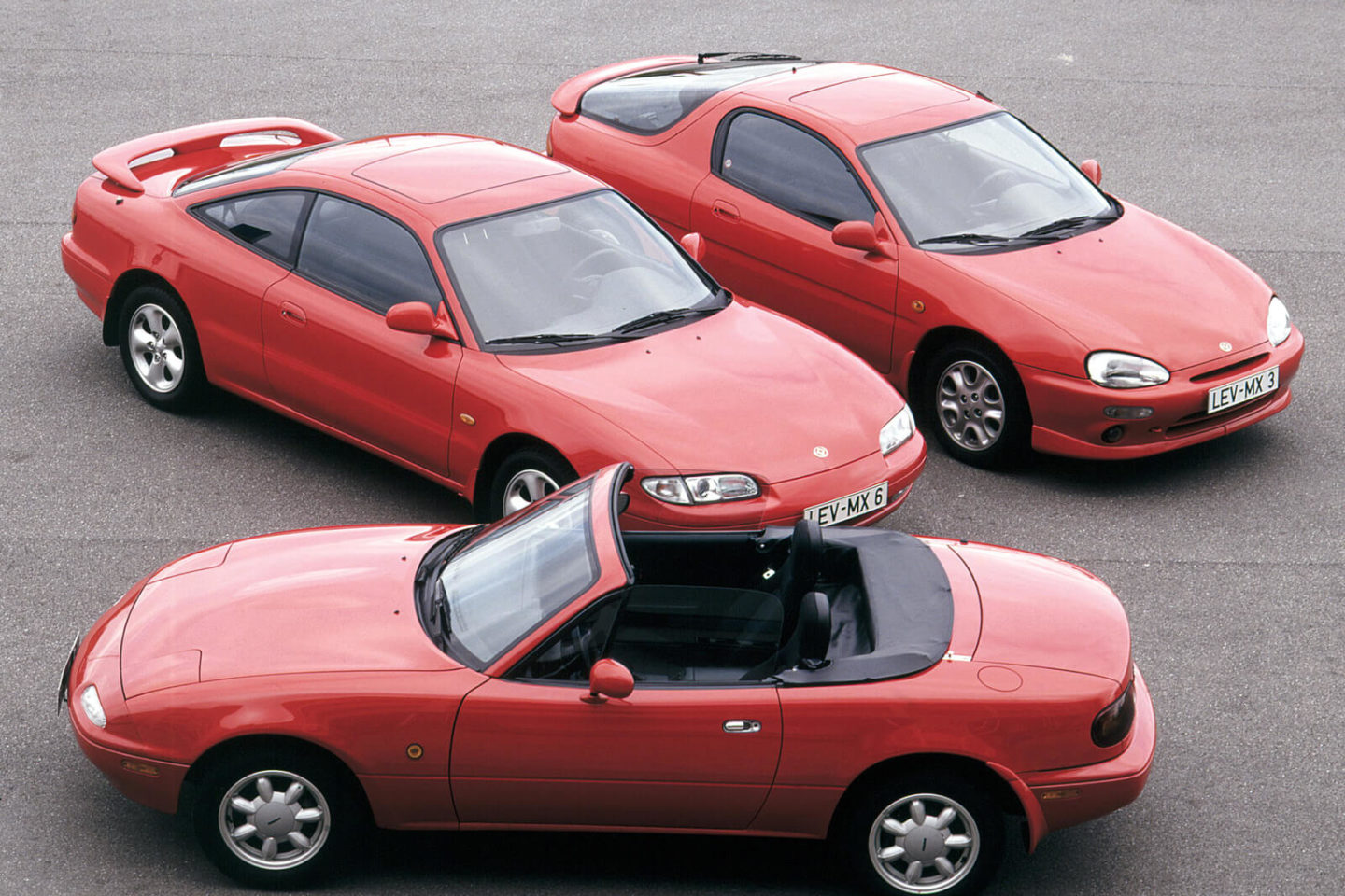 Mazda MX-6, MX-5, MX-3