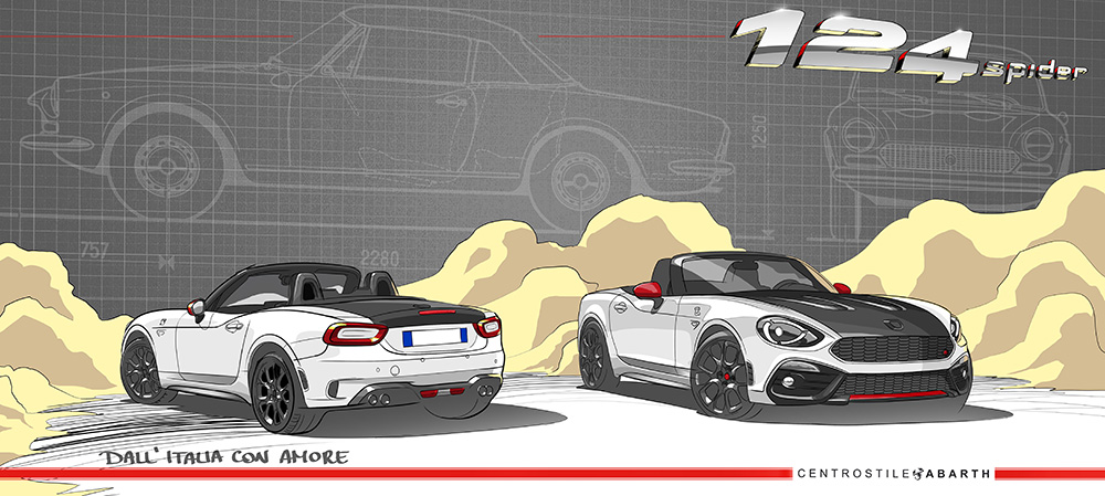 Abarth 124 Spider sketch