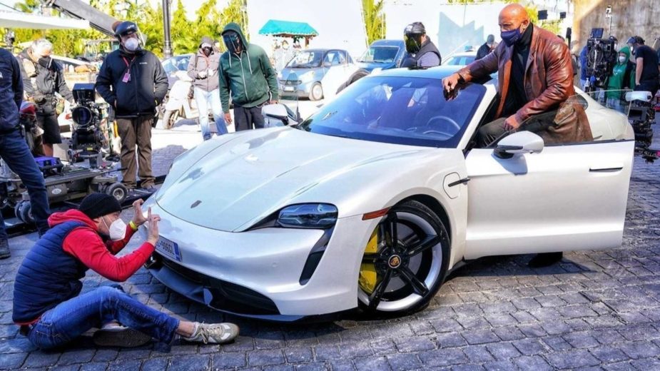 Dwayne Johnson Porsche Taycan