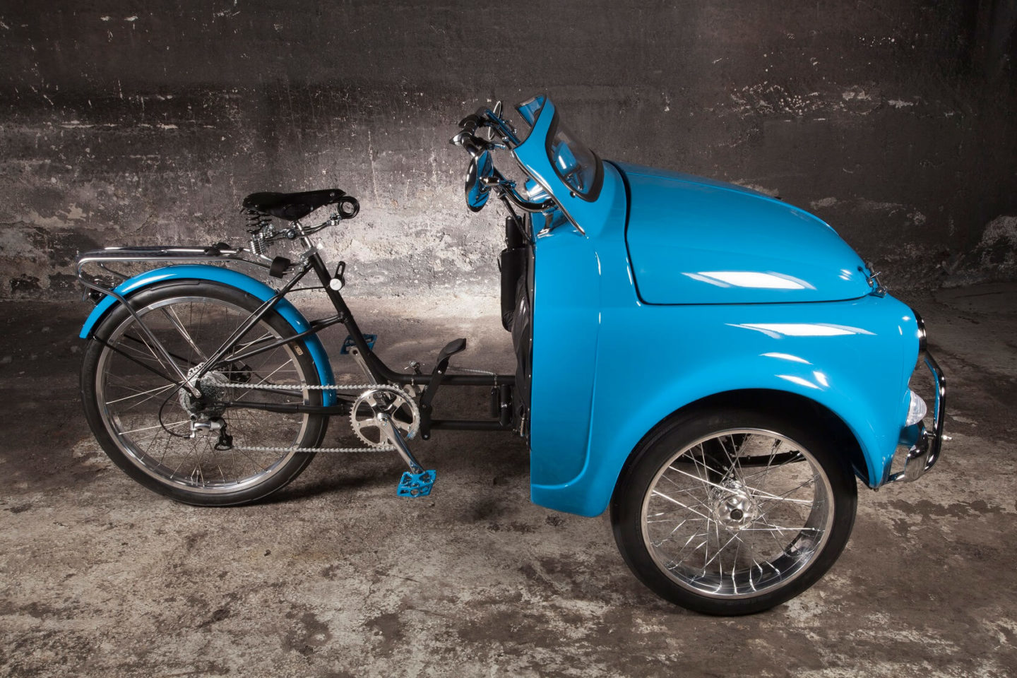 Fiat 500 bicicleta