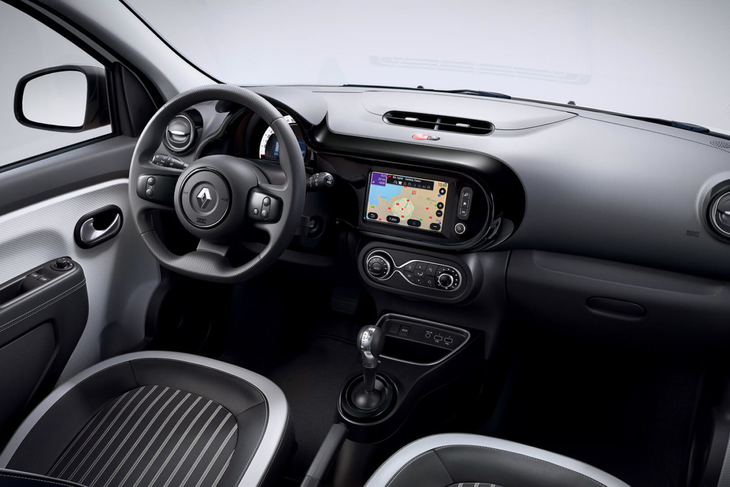 Interior do Renault Twingo Electric