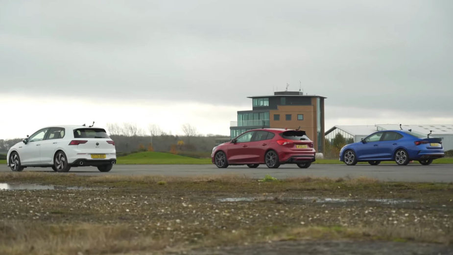 Volkswagen Golf GTI VS Ford FOcus ST VS Skoda OCtavia RS