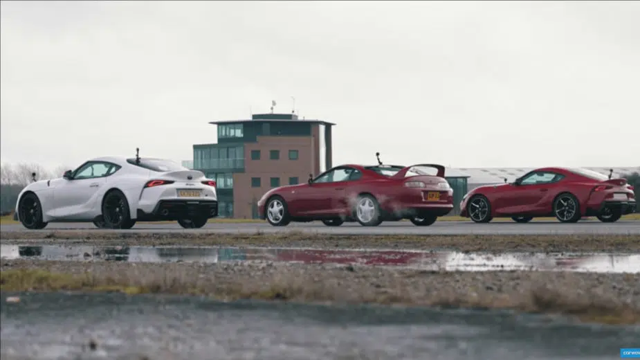 Toyota Supra drag race