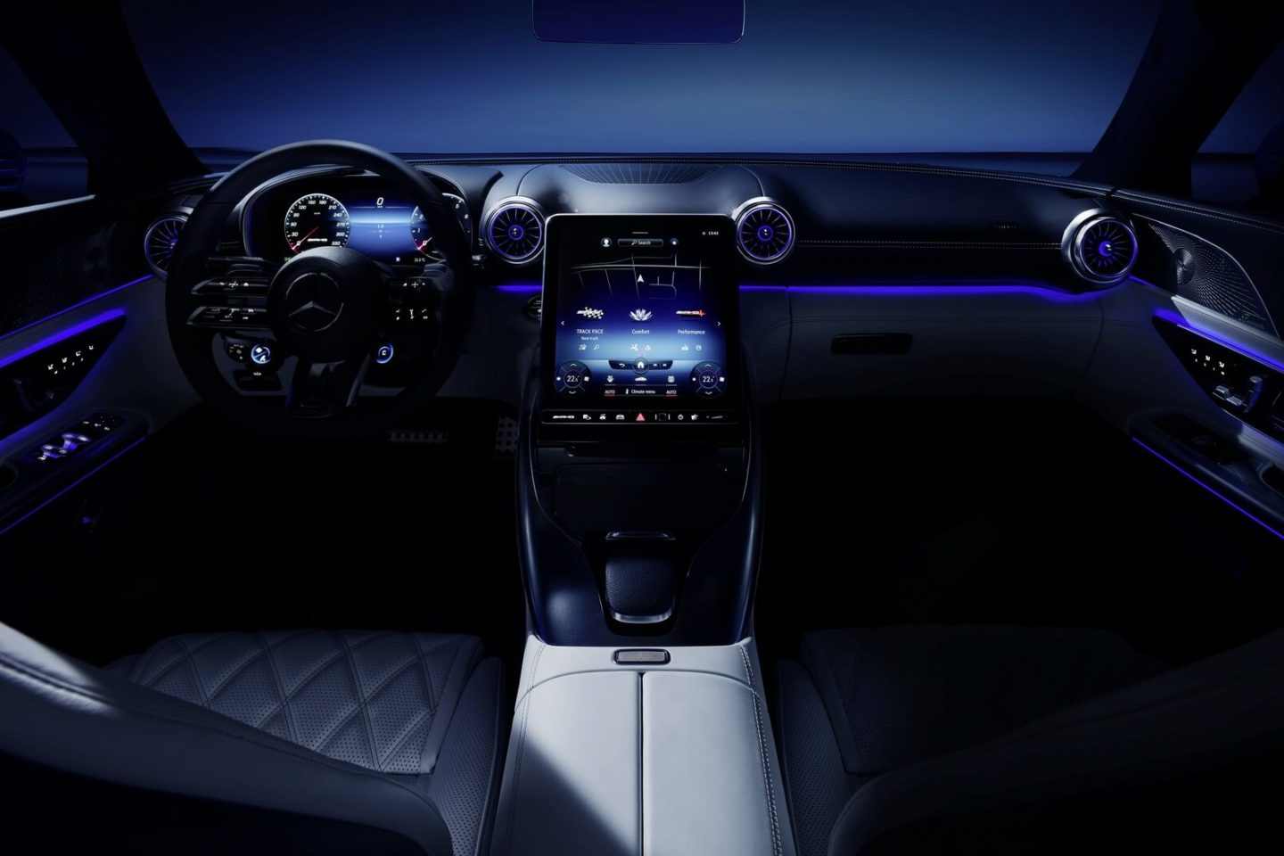 El interior del nuevo Mercedes-AMG SL R232