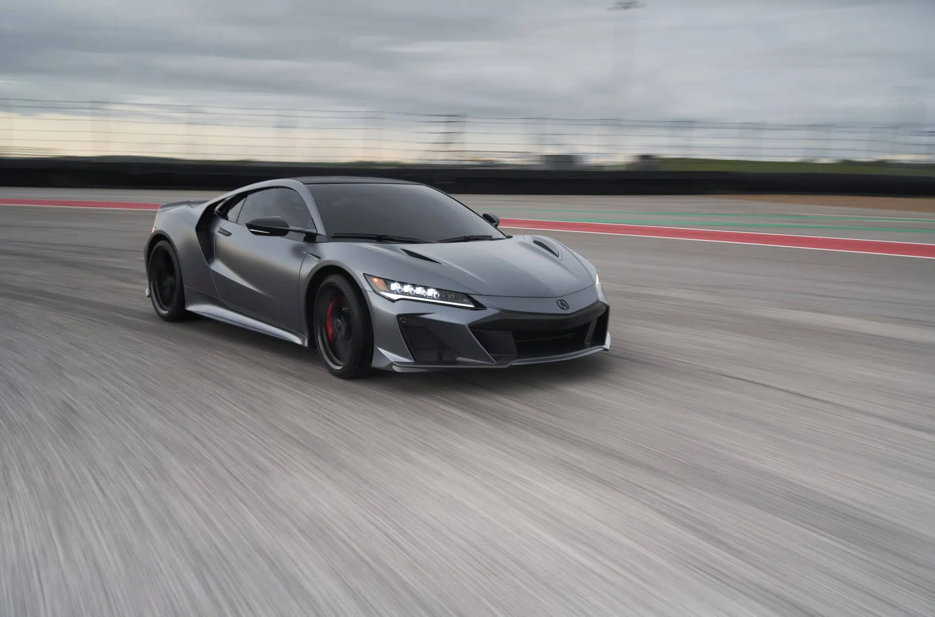 Honda NSX Type S a curvar em pista