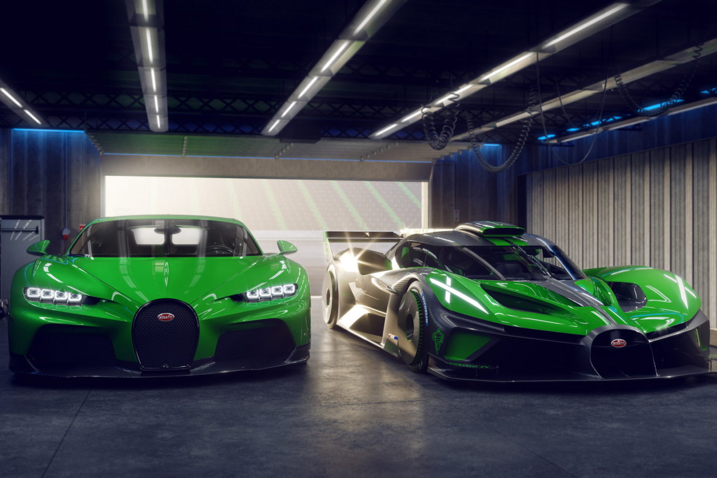 Bugatti Bolide e Chiron Super Sport