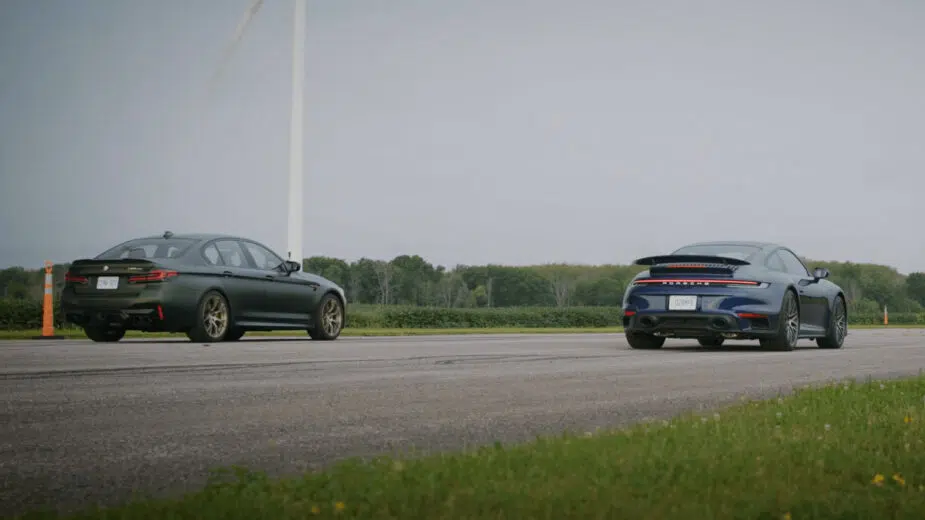 BMW M5 Cs vs porsche 911 Turbo