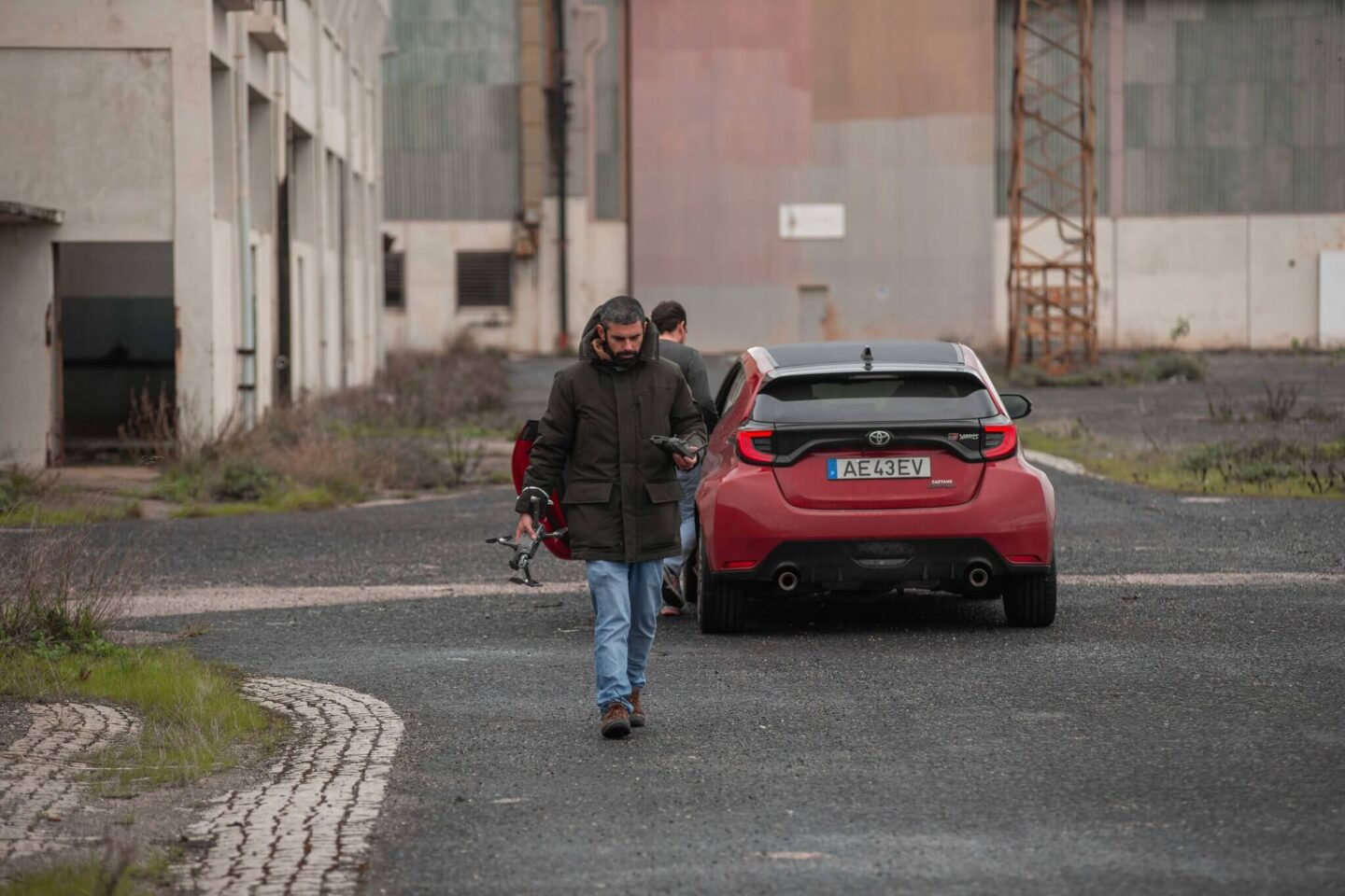 Bastidores da gravação do filme do Toyota GR Yaris