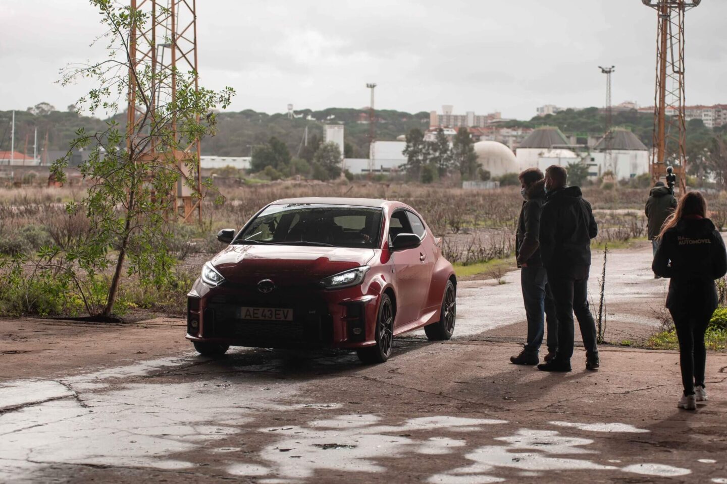 Bastidores da gravação do filme do Toyota GR Yaris