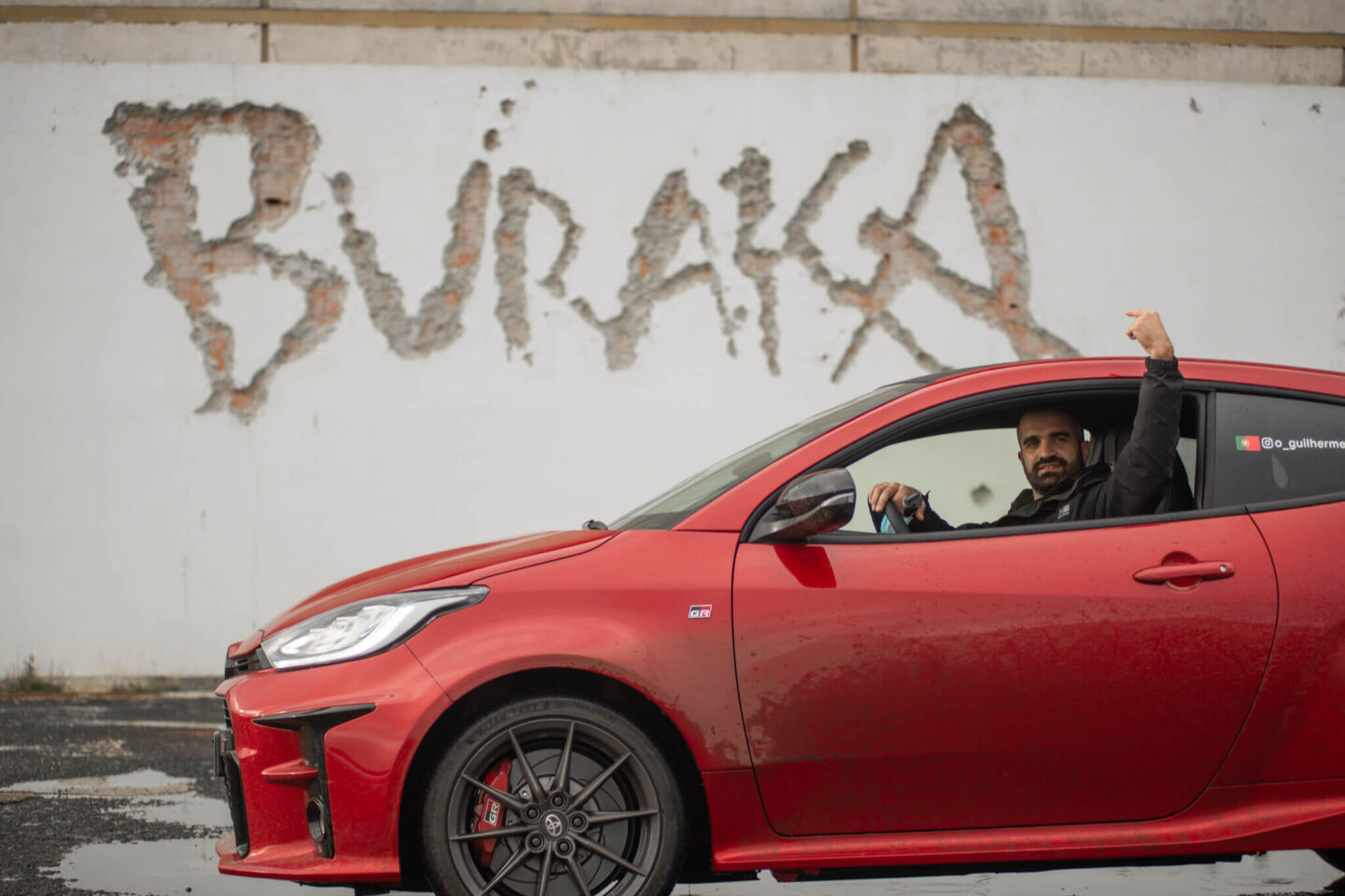 Bastidores da gravação do filme do Toyota GR Yaris