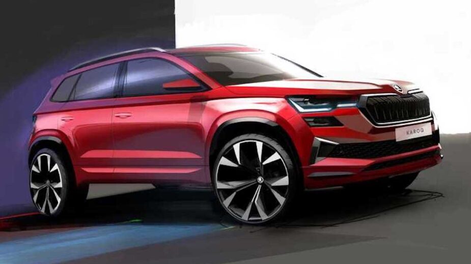 Skoda Karoq facelift teaser