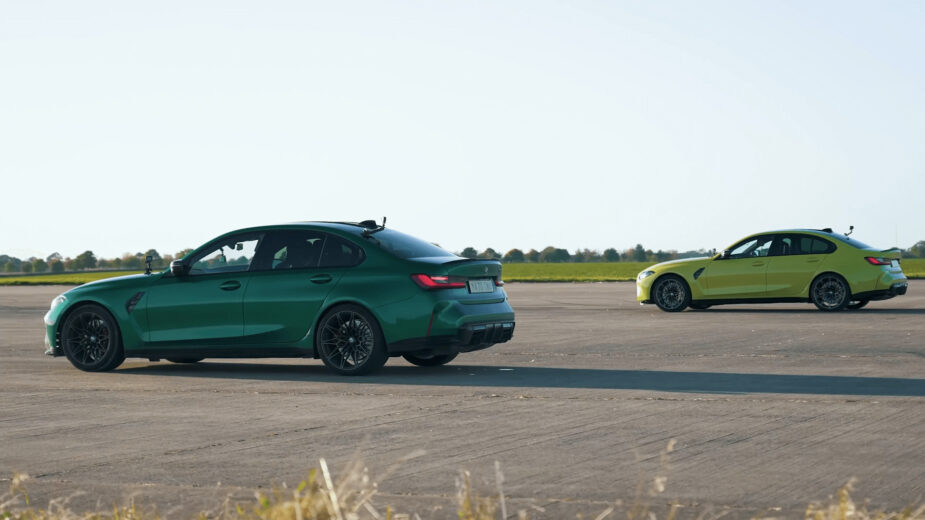 BMW M3 drag race