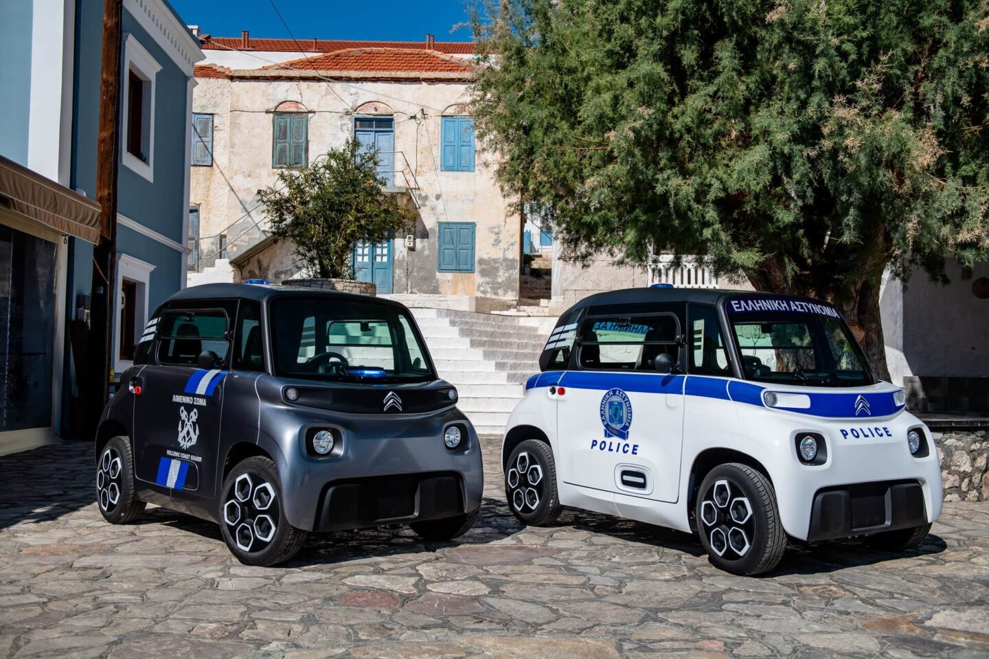 Citroen Ami policia e guarda costeira