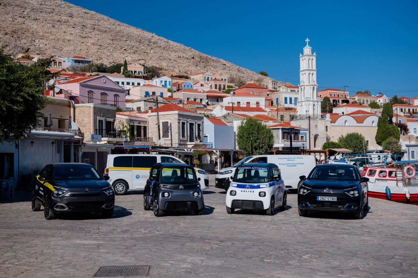 Frota elétrica Citroen em Halki