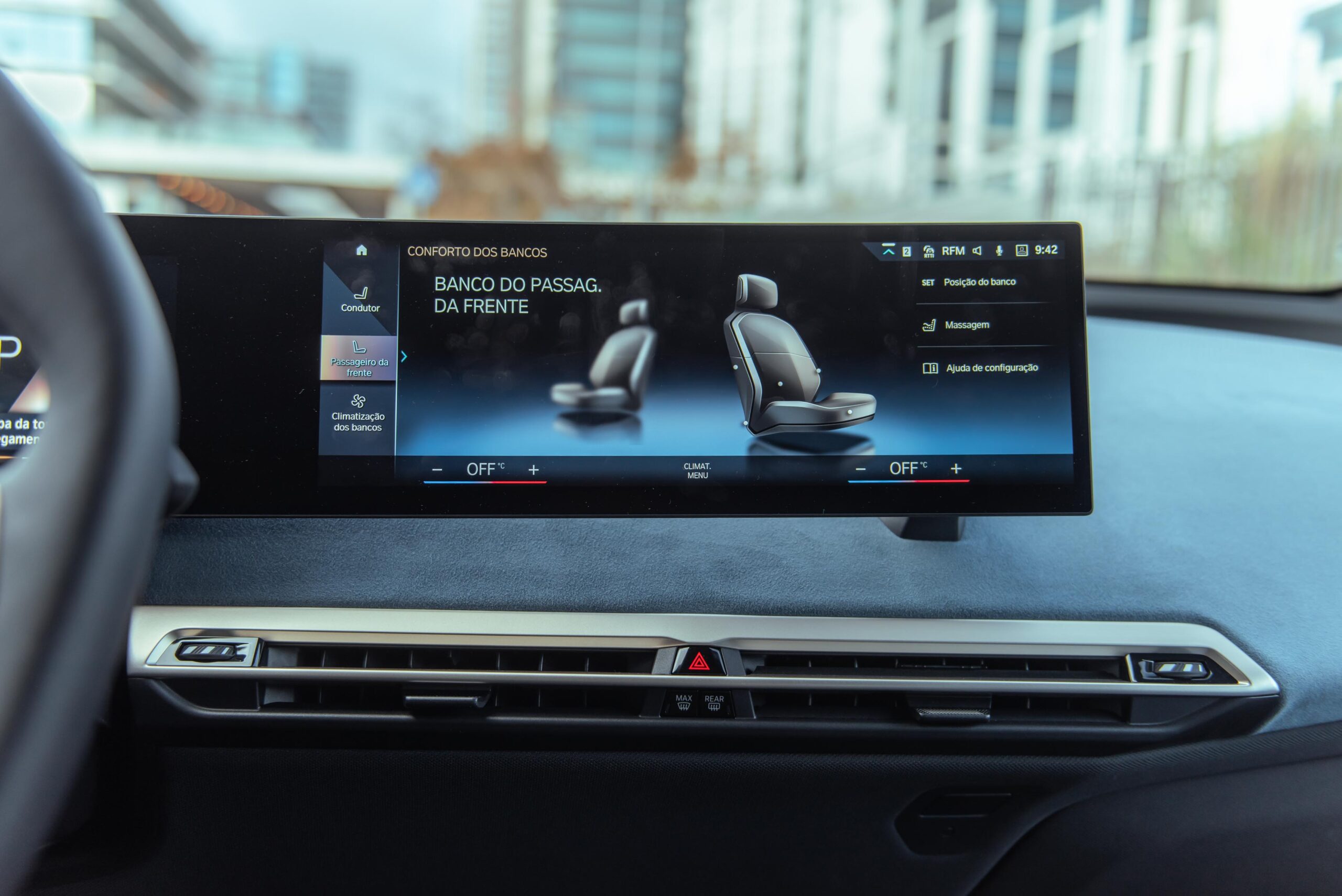 BMW IX ecrã