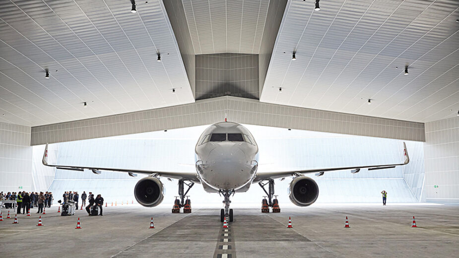 Hangar aeroporto de Zurique