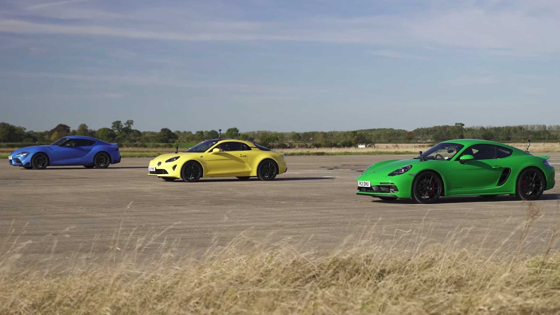 Porsche 718 Cayman GTS vs Alpine A110S vs Toyota GR Supra