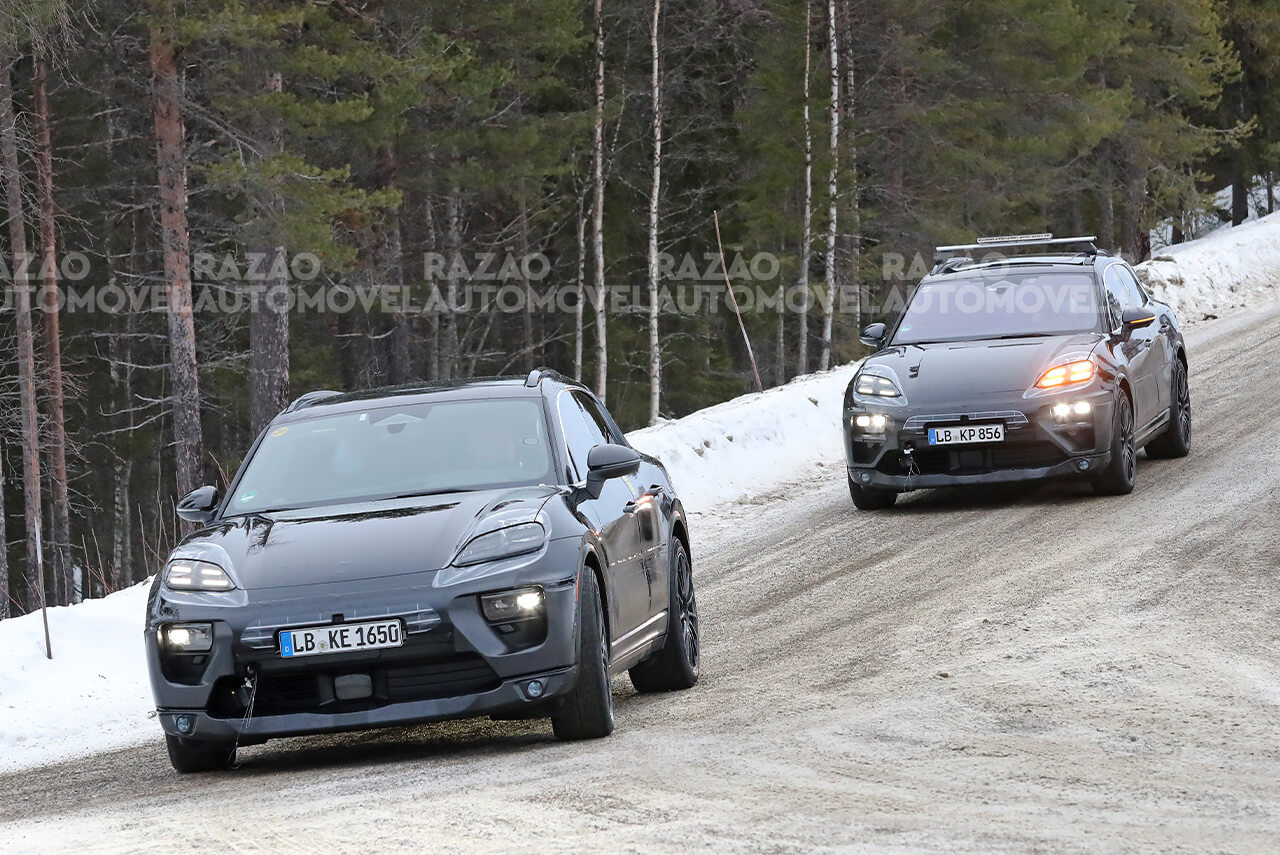 Porsche Macan EV fotos espia 2022 frente