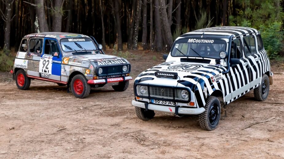 As duas Renault 4L que vão para o East African Safari Classic Rally