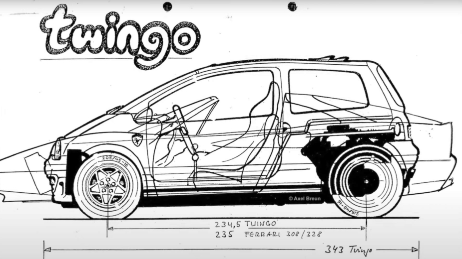 Renault Twingo com motor Ferrari