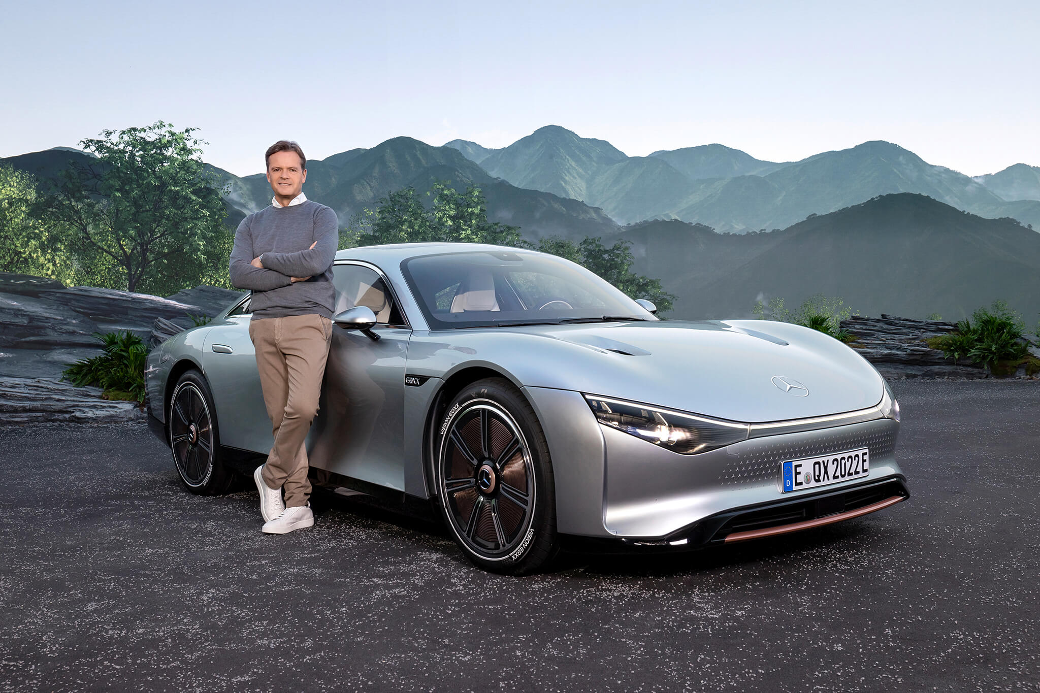 Markus Schäfer e Mercedes-Benz Vision EQXX