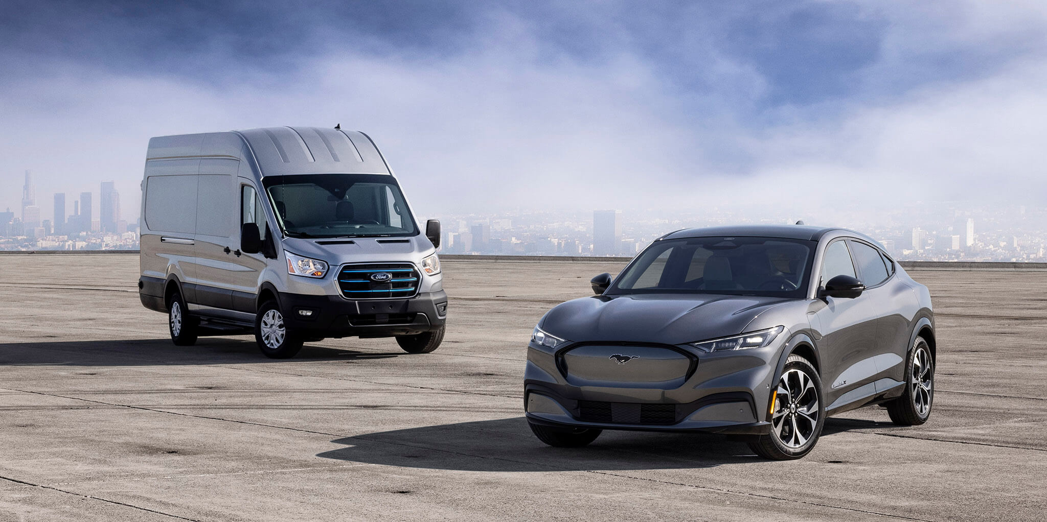 Ford E-Transit e Mustang Mach-E