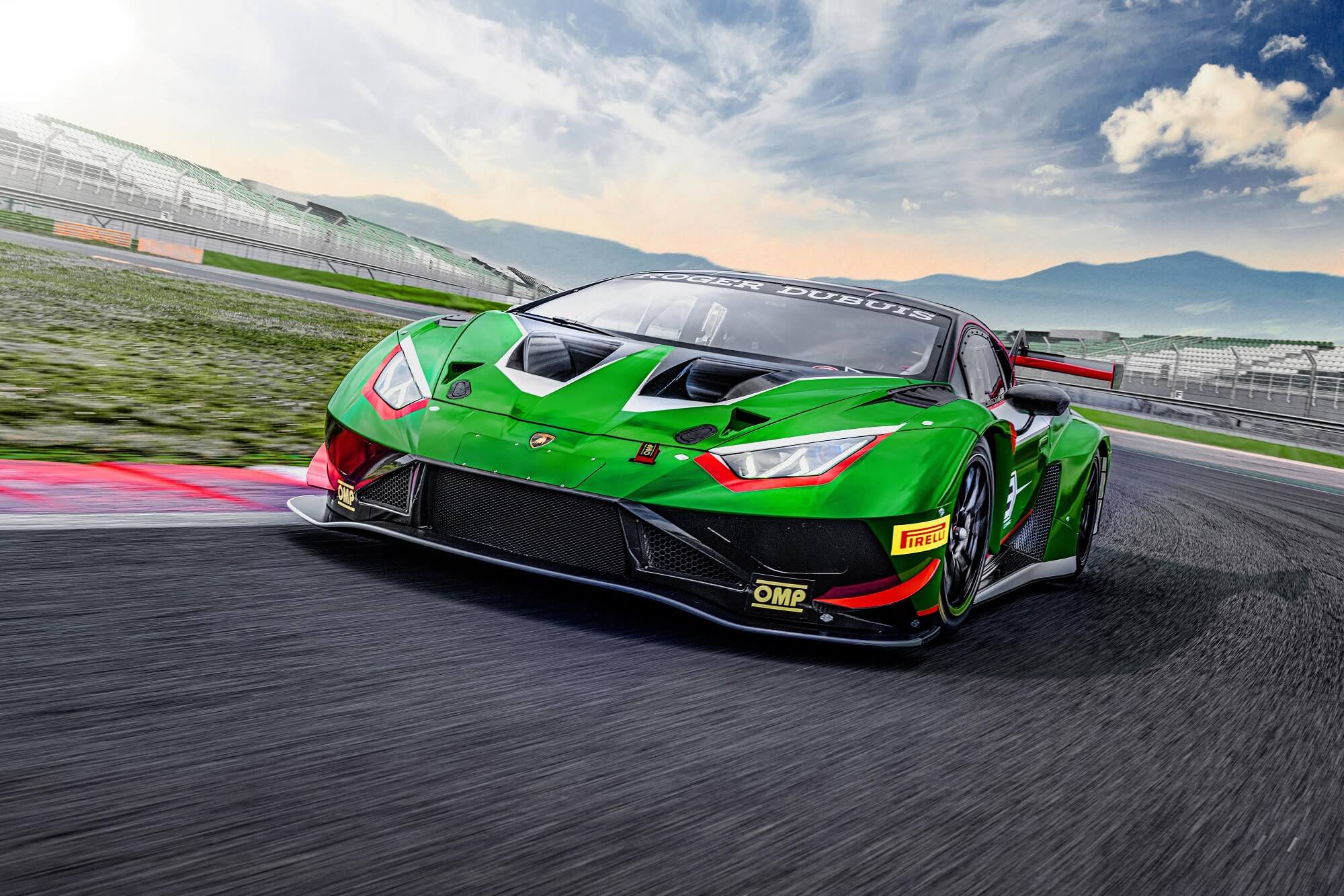 Lamborghini Huracán GT3 em circuito