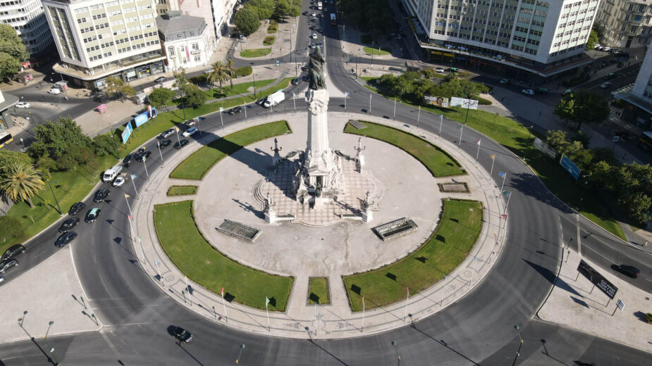 Praça do Marquês do Pombal em Lisboa