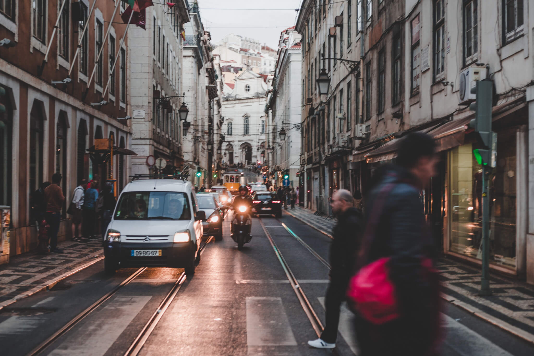 Trânsito na cidade de Lisboa