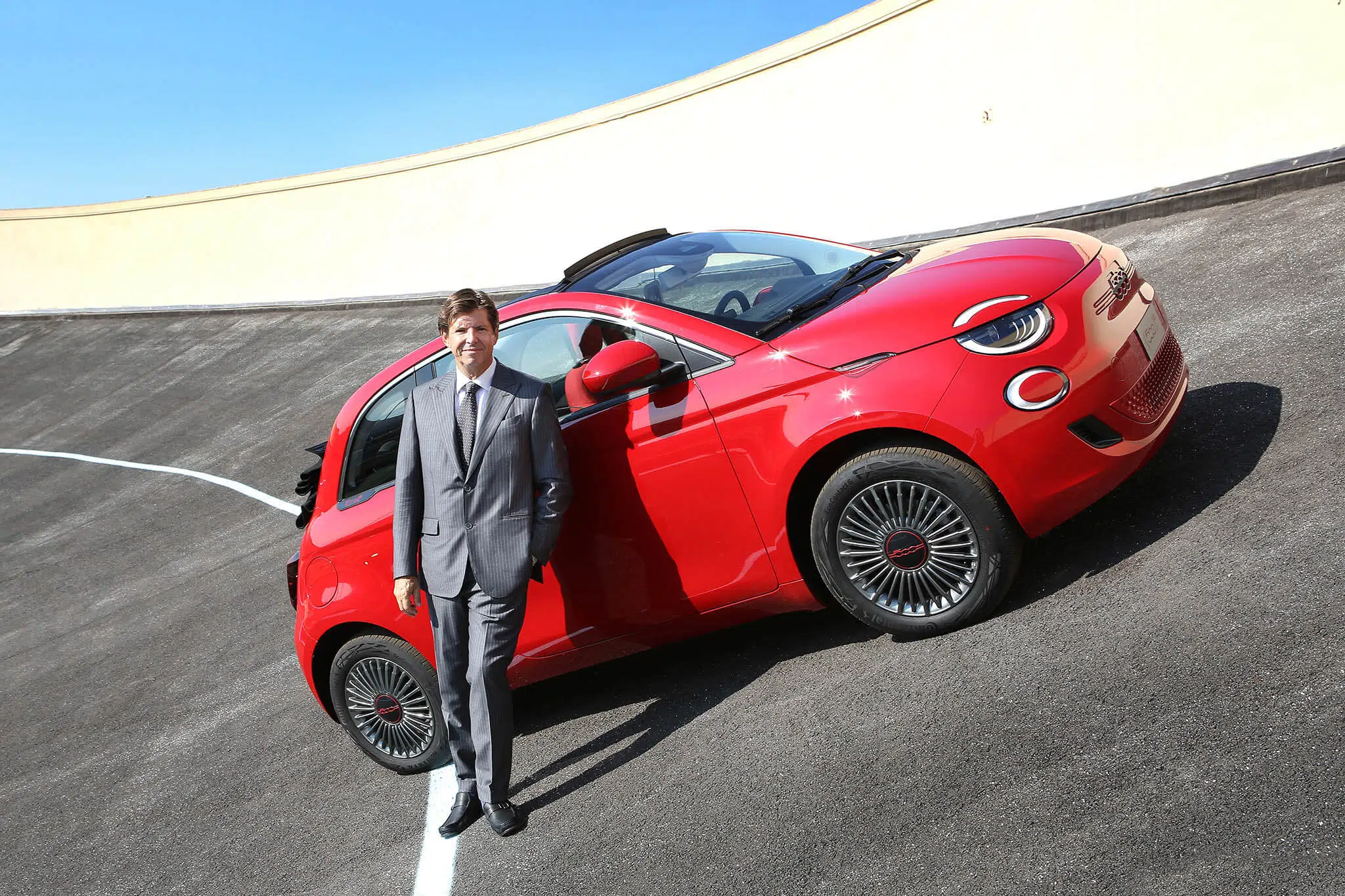 Olivier François e Fiat 500 RED