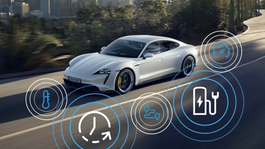 Porsche Taycan atualização software 2022