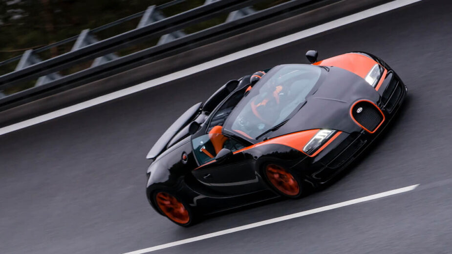 Bugatti Veyron 16.4 Grand Sport Vitesse durante a tentativa de recorde