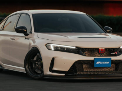 Honda Civic Type R FL5 modificado, vista 3/4 frente