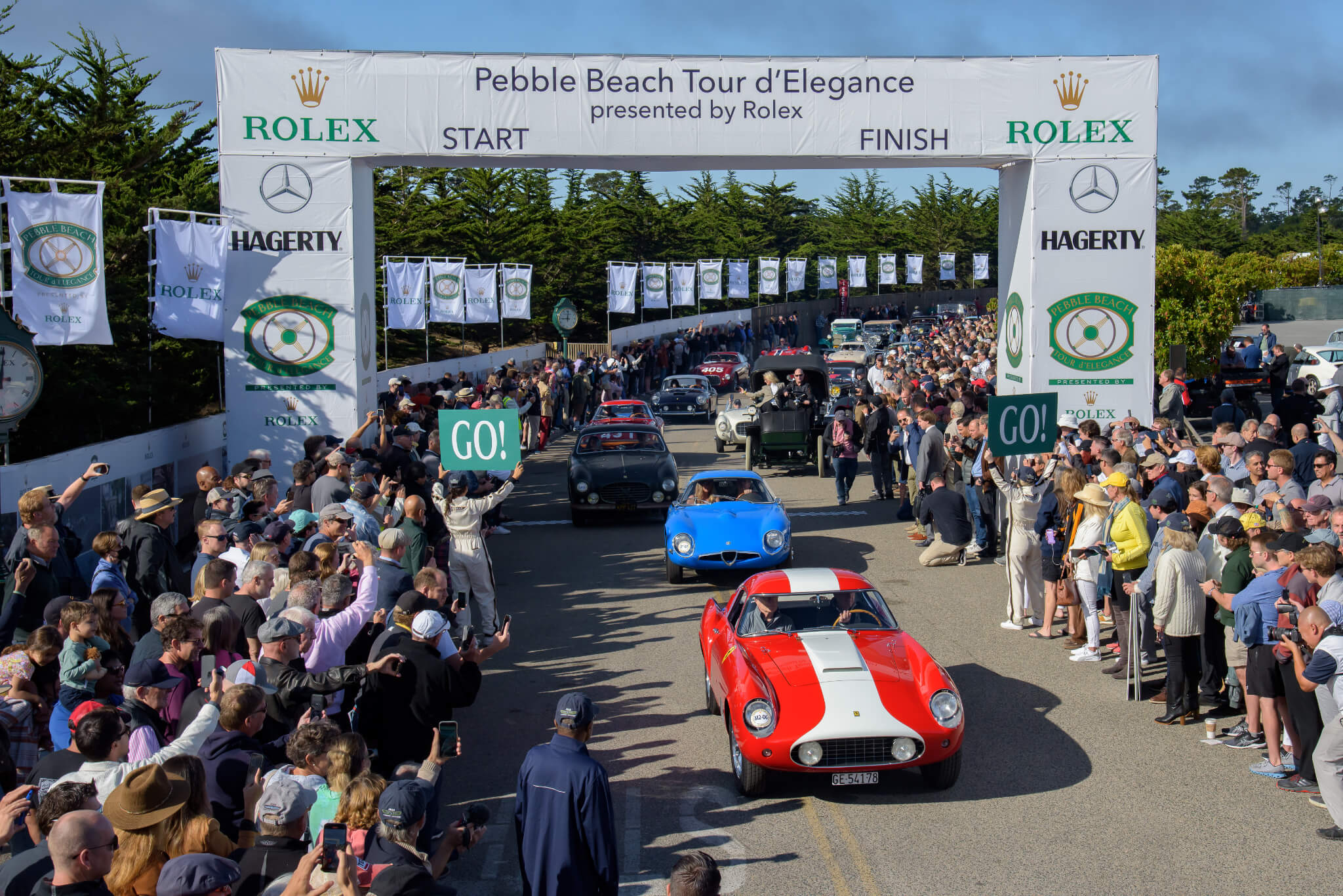 Pebble Beach Tour, chegada