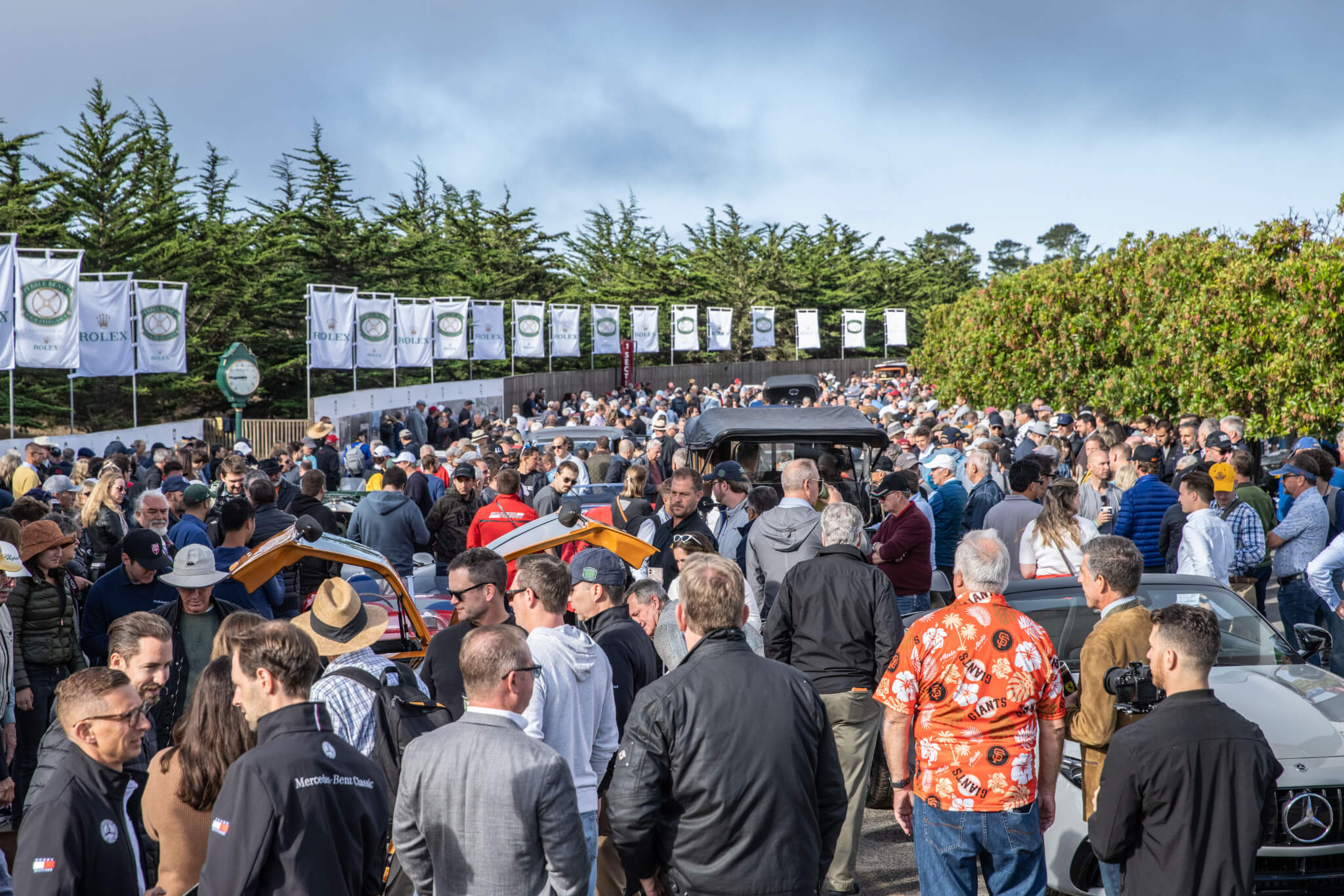 ambiente em Pebble Beach Concours d'elegance